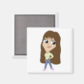 チビ（小さくかわいく書いた感じ） マグネット (正面/裏面)