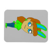 チビ（小さくかわいく書いた感じ） マグネット (横)