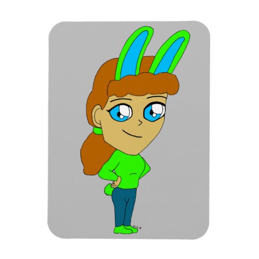 チビ（小さくかわいく書いた感じ） マグネット (縦)