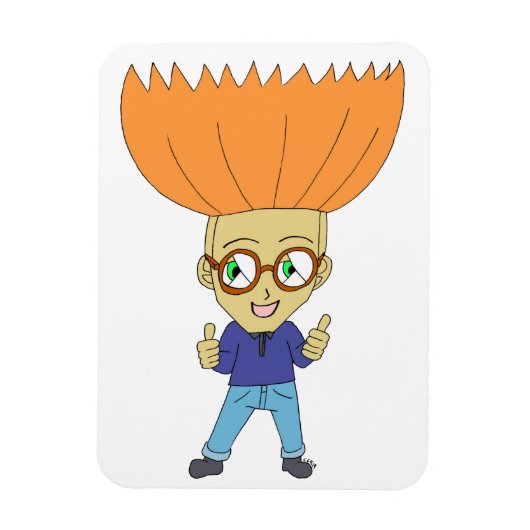 チビ（小さくかわいく書いた感じ） マグネット (縦)