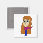 チビ(小さくかわいく書いた感じ) マグネット (正面/裏面)