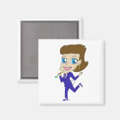 チビ（小さくかわいく書いた感じ） マグネット (正面/裏面)