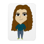 チビ(小さくかわいく書いた感じ) マグネット (縦)