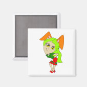 チビ(小さくかわいく書いた感じ) マグネット (正面/裏面)