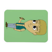 チビ（小さくかわいく書いた感じ） マグネット (横)