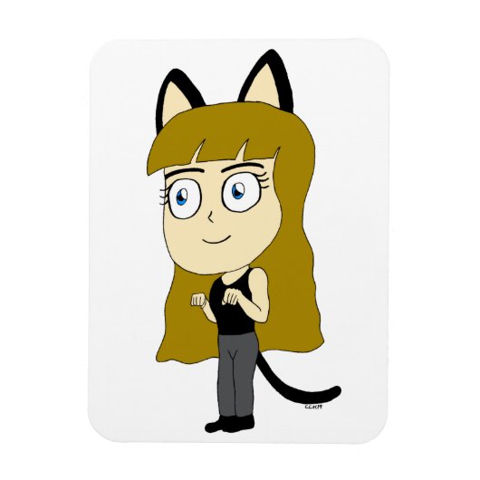 チビ（小さくかわいく書いた感じ） マグネット (縦)