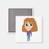 チビ（小さくかわいく書いた感じ） マグネット (正面/裏面)