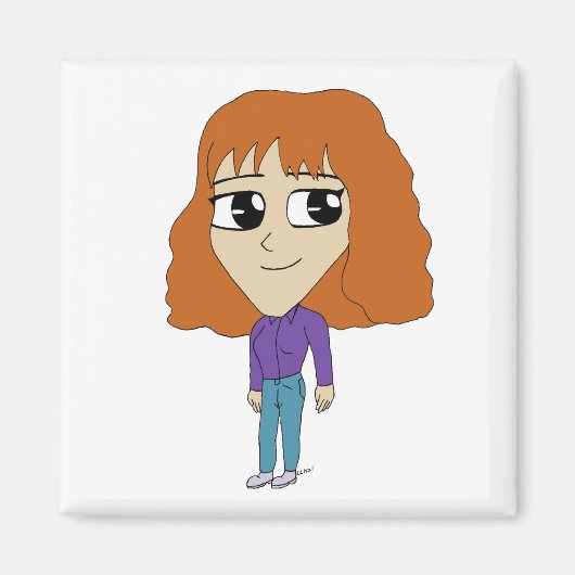 チビ（小さくかわいく書いた感じ） マグネット (正面)