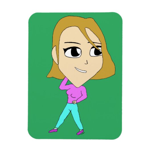 チビ（小さくかわいく書いた感じ） マグネット (縦)