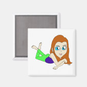 チビ(小さくかわいく書いた感じ) マグネット (正面/裏面)