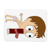 チビ(小さくかわいく書いた感じ) マグネット (横)