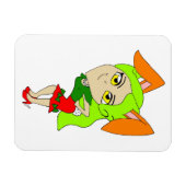 チビ(小さくかわいく書いた感じ) マグネット (横)