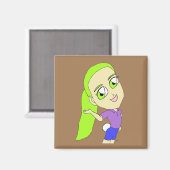 チビ（小さくかわいく書いた感じ） マグネット (正面/裏面)