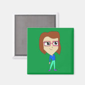 チビ（小さくかわいく書いた感じ） マグネット (正面/裏面)