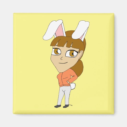 チビ（小さくかわいく書いた感じ） マグネット (正面)