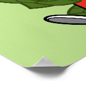 チビ(小さくかわいく書いた感じ)マーヴィンザマルティアン™&ダフィー・ダック™ ポスター (角)