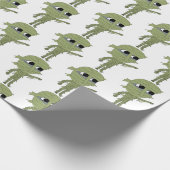 チビ（小さくかわいく書いた感じ）ミイラ ラッピングペーパー (角)