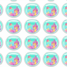 チビ（小さくかわいく書いた感じ）メルメイド（シート）コンターステッカー