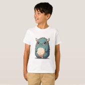 チビ(小さくかわいく書いた感じ)モンスターTシャツ Tシャツ (正面フル)