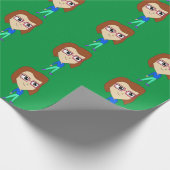 チビ（小さくかわいく書いた感じ） ラッピングペーパー (角)