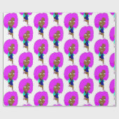 チビ（小さくかわいく書いた感じ） ラッピングペーパー (フラット)