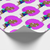 チビ（小さくかわいく書いた感じ） ラッピングペーパー (角)