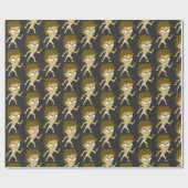 チビ（小さくかわいく書いた感じ） ラッピングペーパー (フラット)