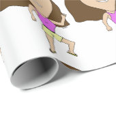 チビ（小さくかわいく書いた感じ） ラッピングペーパー (ロールコーナー)