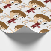 チビ（小さくかわいく書いた感じ） ラッピングペーパー (角)