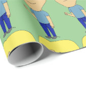 チビ（小さくかわいく書いた感じ） ラッピングペーパー (ロールコーナー)