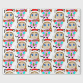 チビ（小さくかわいく書いた感じ） ラッピングペーパー (フラット)