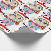 チビ（小さくかわいく書いた感じ） ラッピングペーパー (角)