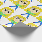 チビ（小さくかわいく書いた感じ） ラッピングペーパー (角)