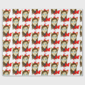 チビ（小さくかわいく書いた感じ） ラッピングペーパー (フラット)