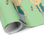 チビ（小さくかわいく書いた感じ） ラッピングペーパー (ロールコーナー)