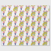 チビ（小さくかわいく書いた感じ） ラッピングペーパー (フラット)