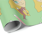 チビ（小さくかわいく書いた感じ） ラッピングペーパー (ロールコーナー)