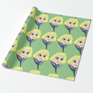 チビ（小さくかわいく書いた感じ） ラッピングペーパー
