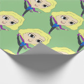 チビ（小さくかわいく書いた感じ） ラッピングペーパー (角)