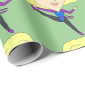 チビ（小さくかわいく書いた感じ） ラッピングペーパー (ロールコーナー)