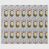 チビ（小さくかわいく書いた感じ） ラッピングペーパー (フラット)