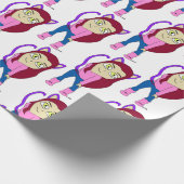 チビ（小さくかわいく書いた感じ） ラッピングペーパー (角)