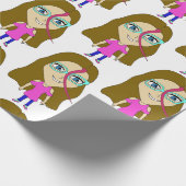 チビ（小さくかわいく書いた感じ） ラッピングペーパー (角)