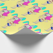 チビ（小さくかわいく書いた感じ） ラッピングペーパー (角)