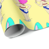 チビ（小さくかわいく書いた感じ） ラッピングペーパー (ロールコーナー)