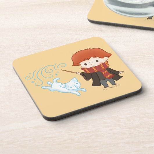 チビ(小さくかわいく書いた感じ)ロンヴァーズリーパトロナス コースター (左側)