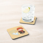 チビ（小さくかわいく書いた感じ）ロンヴァーズリーパトロナス コースター (右側)