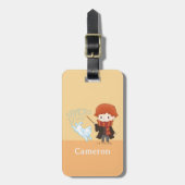 チビ(小さくかわいく書いた感じ)ロンヴァーズリーパトロナス ラゲッジタグ (正面縦)