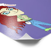 チビ（小さくかわいく書いた感じ）与えバニーガール フォトプリント            (角)