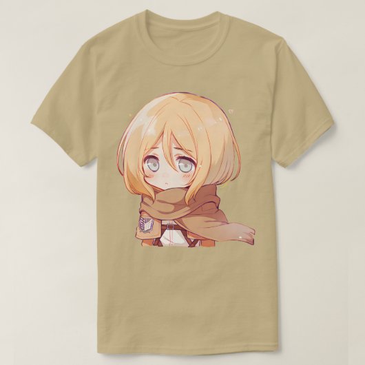 チビ（小さくかわいく書いた感じ）史 Tシャツ (デザイン正面)